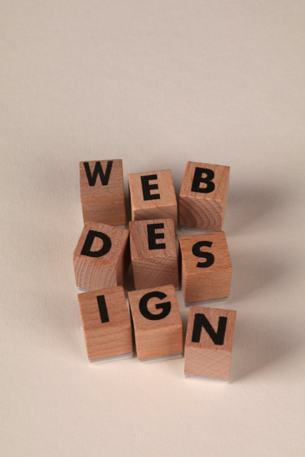 Websign cubes – Creative website design concept Cubes arranged to spell out “websign”—symbolising structured, creative website design.